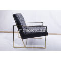 Chaise longue finie de couleur d&#39;or fini